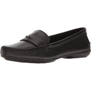COACH Odette LEATHER BLACK  casual LOAFERS 8.5